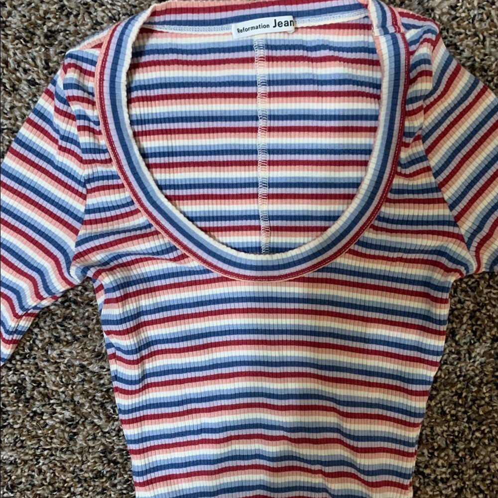 Reformation long sleeve Paige Top in Hollywood